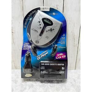 Vintage Electro Brand Portable CD Player with Car Kit - 40 Second Anti-Skip NEW